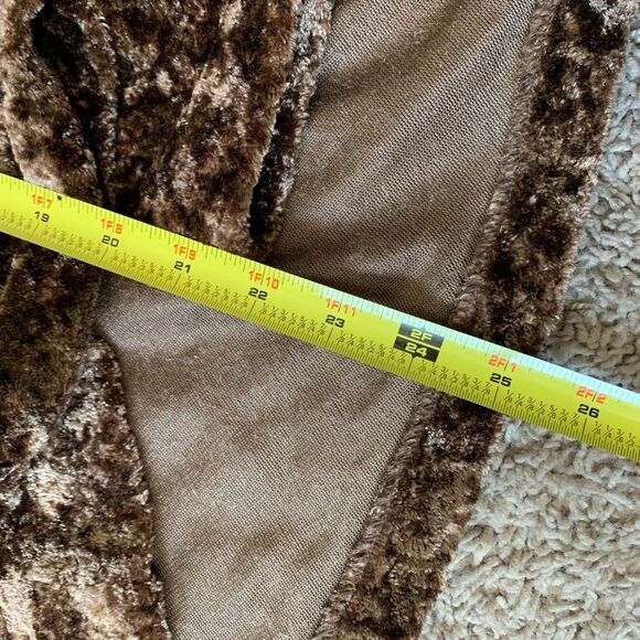 Connected Brown Teddy Bear Coat Jacket S Hippie Boho Bohemian - Picture 6 of 6